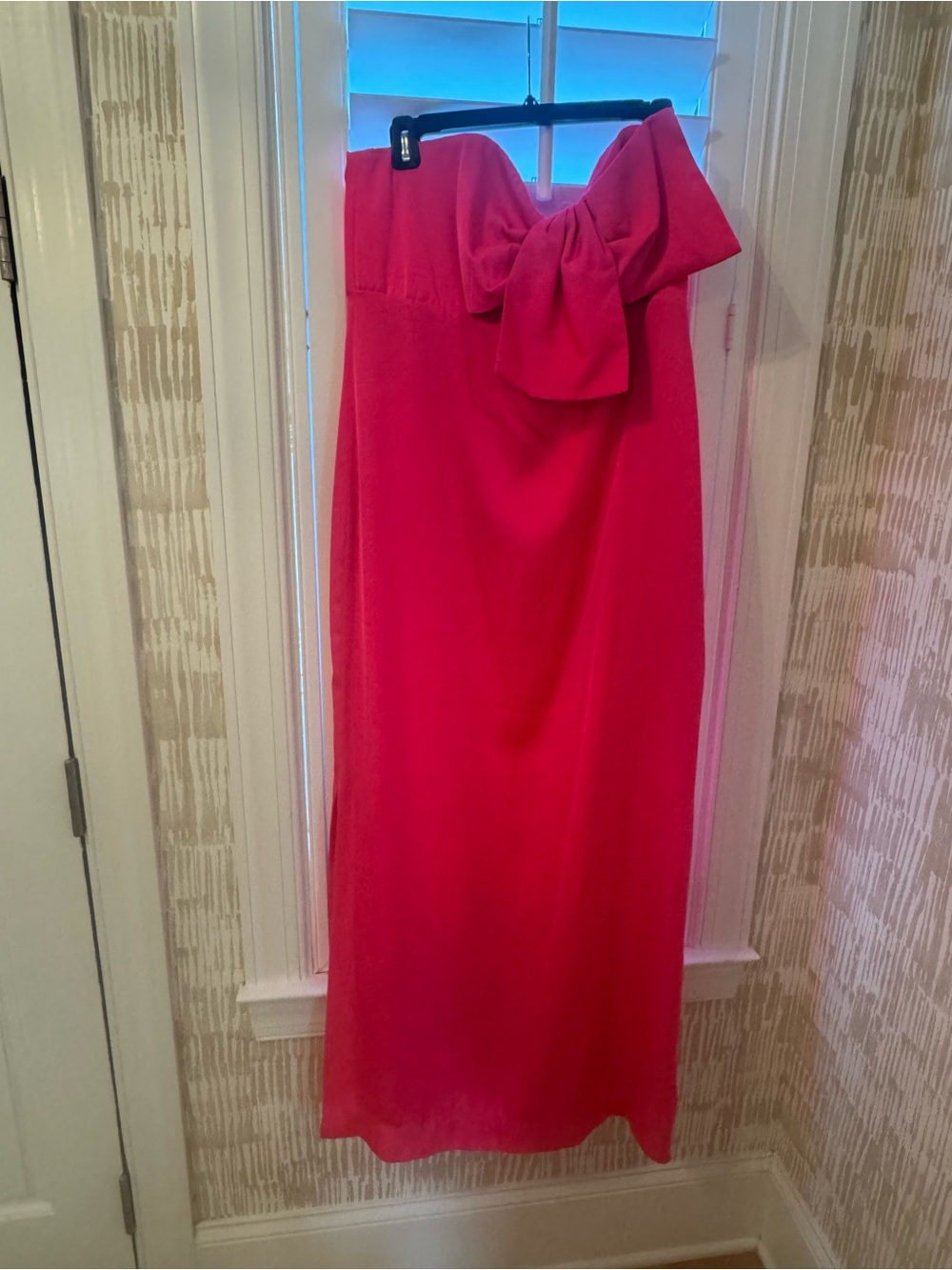 Lilly Pulitzer Strapless Hot Pink Bow-Accent Dress